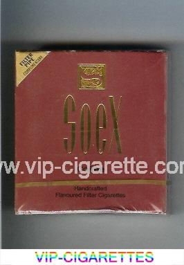 Soex Coffee cigarettes wide flat hard box