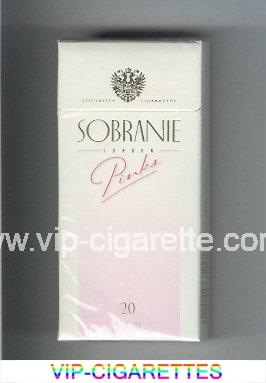 Sobranie London Slims Pinks 100s cigarettes hard box
