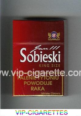 Sobieski Jan 111 King Size cigarettes red hard box