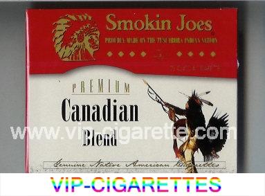Smokin Joes Premium Canadian Blend Full Flavor 25 cigarettes wide flat hard box