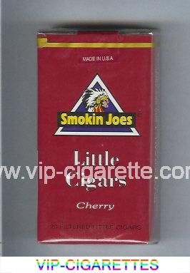 Smokin Joes Little Cigars Cherry 100s cigarettes soft box