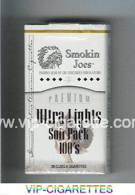 Smokin Joes Premium Ultra Lights Soft Pack 100s cigarettes soft box