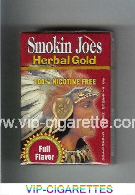 Smokin Joes Herbal Gold Full Flavor cigarettes hard box