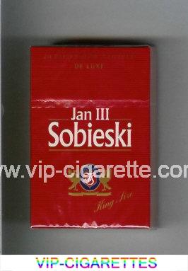 Sobieski Jan 111 De Luxe King Size cigarettes red hard box