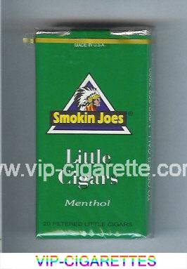 Smokin Joes Little Cigars Menthol 100s cigarettes soft box