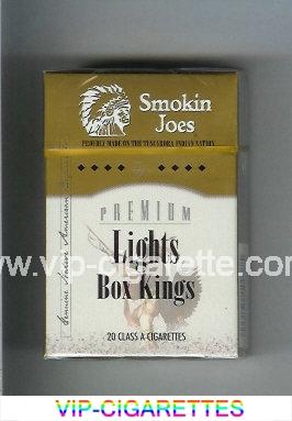 Smokin Joes Premium Lights Box Kings cigarettes hard box