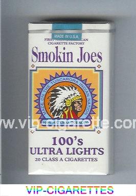 Smokin Joes 100s Ultra Lights cigarettes soft box