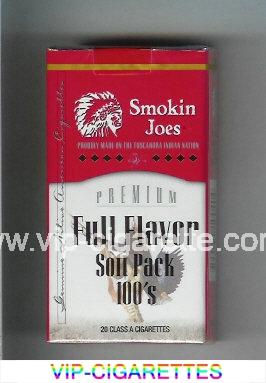 Smokin Joes Premium Full Flavor Soft Pack 100s cigarettes soft box