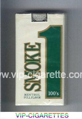 Smoke 1 Menthol Full Flavor 100s cigarettes soft box