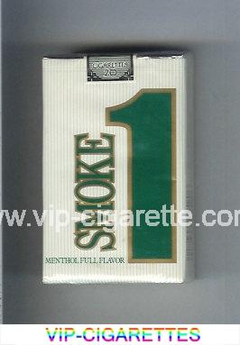 Smoke 1 Menthol Full Flavor cigarettes soft box