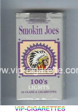 Smokin Joes 100s Lights cigarettes soft box