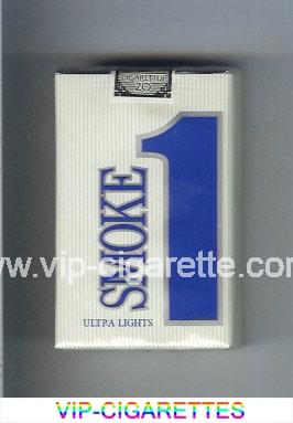 Smoke 1 Ultra Lights cigarettes soft box