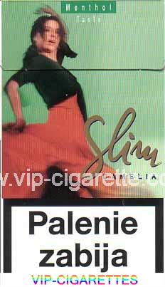 Slim Camelia Menthol Taste 100s cigarettes hard box