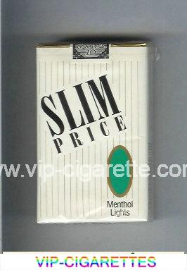 Slim Price Menthol Lights cigarettes soft box