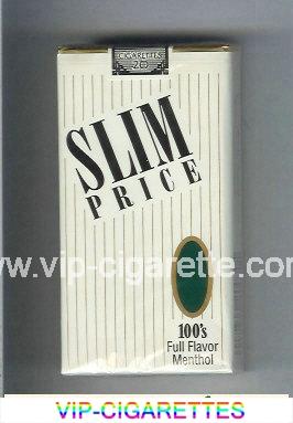 Slim Price 100s Full Flavor Menthol cigarettes soft box