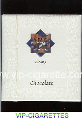 Silk Dew Luxury Chocolate 100s cigarettes wide flat hard box