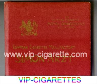 Simon Arzt Royal Dragoons 100s cigarettes wide flat hard box