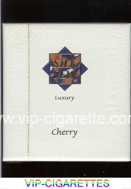 Silk Dew Luxury Cherry 100s cigarettes wide flat hard box