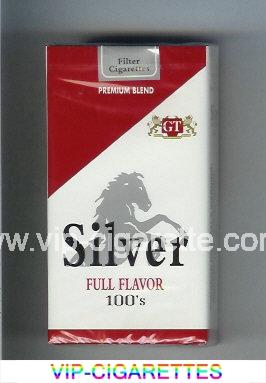 Silver Full Flavor 100s Premium Blend cigarettes soft box