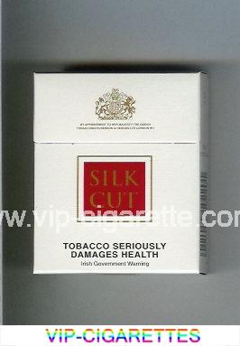 Silk Cut cigarettes white and red hard box