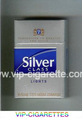 Silver Class Lights cigarettes hard box