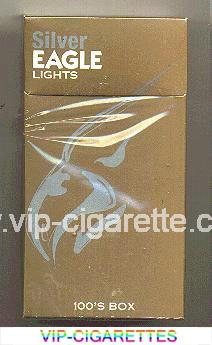 Silver Eagle Lights 100s BOX cigarettes hard box