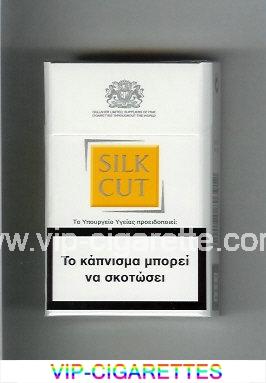 Silk Cut cigarettes white and yellow hard box