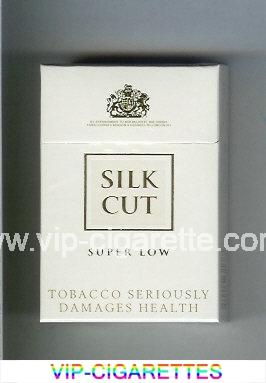 Silk Cut Super Low cigarettes white and white hard box