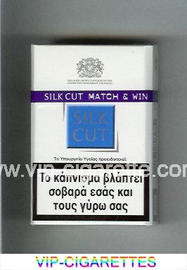 Silk Cut cigarettes white and blue hard box
