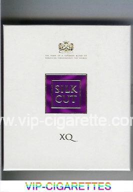 Silk Cut XQ 100s cigarettes white and violet wide flat hard box