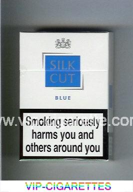 Silk Cut Blue cigarettes white and blue hard box