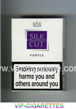 Silk Cut Purple cigarettes white and violet hard box