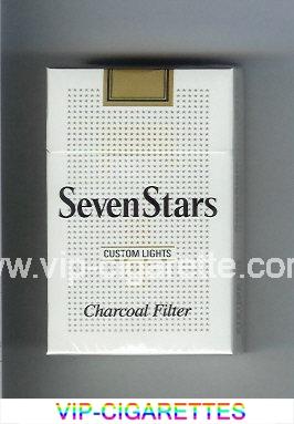 Seven Stars 7 Charcoal Filter Custom Lights cigarettes hard box