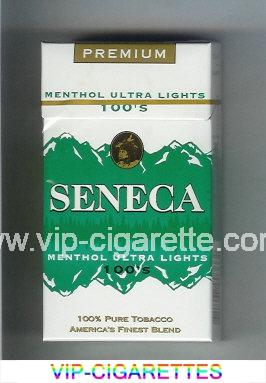 Seneca Menthol Ultra Lights 100s cigarettes hard box