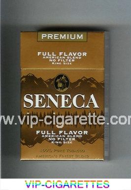 Seneca Premium Full Flavor American Blend No Filter cigarettes hard box