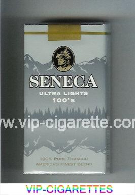 Seneca Ultra Lights 100s cigarettes soft box