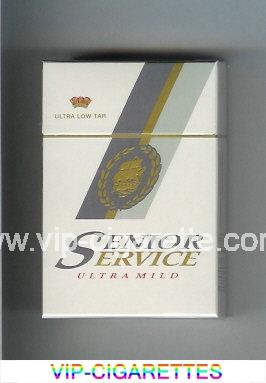 Senior Service Ultra Mild Ultra Low Tar cigarettes hard box