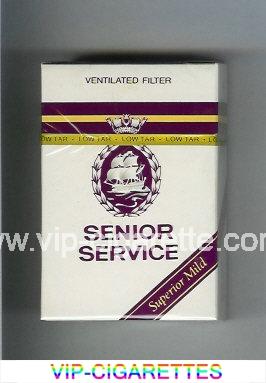 Senior Service Superiar Mild Ventilated Filter cigarettes hard box