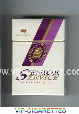 Senior Service Superiar Mild Super Low Tar cigarettes hard box