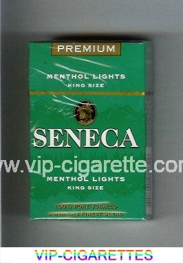 Seneca Menthol Lights cigarettes hard box