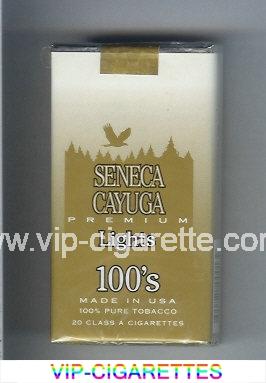 Seneca Cayuga Premium Lights 100s cigarettes soft box