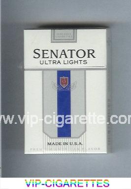 Senator Ultra Lights Premium American Flavor cigarettes hard box