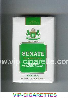 Senate International Full-Rich Tobacco Flavor Menthol cigarettes soft box