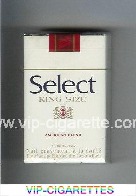 Select King Size American Blend cigarettes soft box