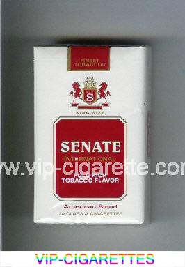 Senate International Full-Rich Tobacco Flavor American Blend cigarettes soft box