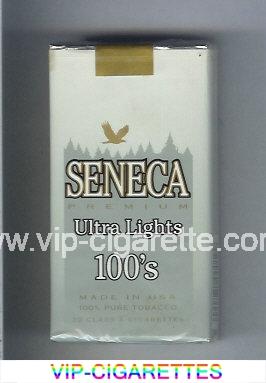 Seneca Premium Ultra Lights 100s cigarettes soft box