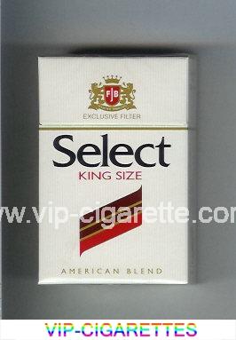 Select King Size Exlusive Filter American Blend cigarettes hard box