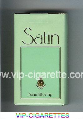 Satin Satin Filter Tip 100s cigarettes light green and green soft box