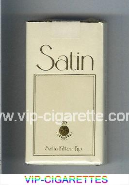 Satin Satin Filter Tip 100s cigarettes light beige and beige soft box