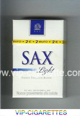 Sax Lights cigarettes hard box